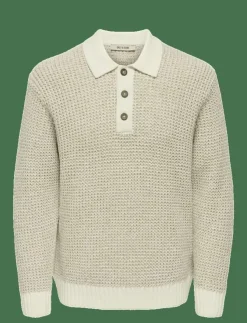 ONLY & SONS Stickat|ONSALF RLX STRUCTURE POLO KNIT - Stickade pikéer