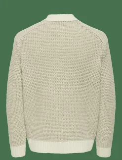 ONLY & SONS Stickat|ONSALF RLX STRUCTURE POLO KNIT - Stickade pikéer