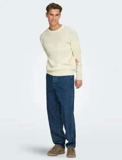 ONLY & SONS Stickat|ONSALKAN REG CREW KNIT - Rundhalsad
