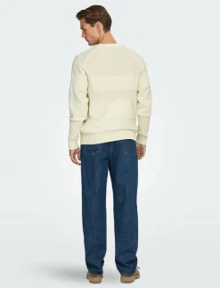 ONLY & SONS Stickat|ONSALKAN REG CREW KNIT - Rundhalsad