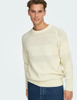 ONLY & SONS Stickat|ONSALKAN REG CREW KNIT - Rundhalsad