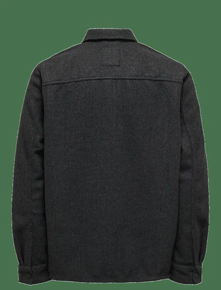 ONLY & SONS ONSASH OVR WOOLEN LOOK PKT LS SHIRT NOOS - Ulljackor| Overshirts|Jackor & Rockar