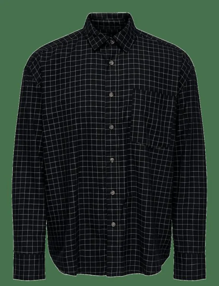 ONLY & SONS ONSBARNEY RLX CHECK LS SHIRT CF - Rutiga skjortor| Skjortor|T-Shirts