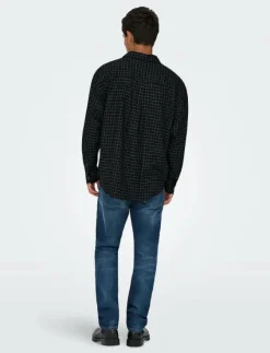 ONLY & SONS ONSBARNEY RLX CHECK LS SHIRT CF - Rutiga skjortor| Skjortor|T-Shirts