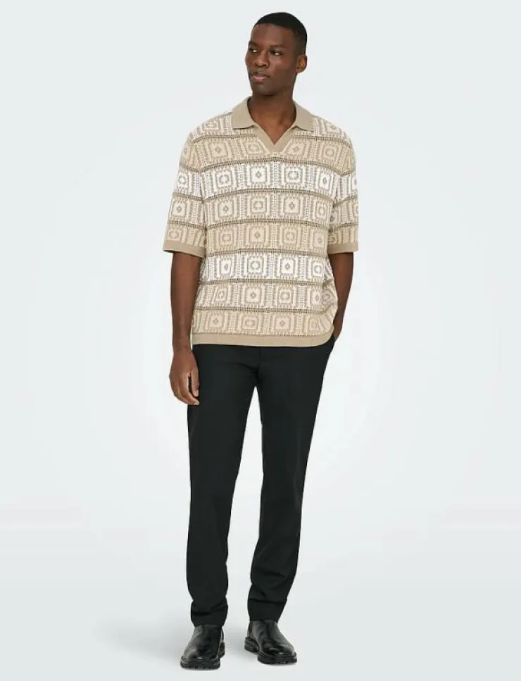 ONLY & SONS Pikéer|ONSBART LIFE RLX 5 SS RESORT KNIT - Kortärmade pikéer