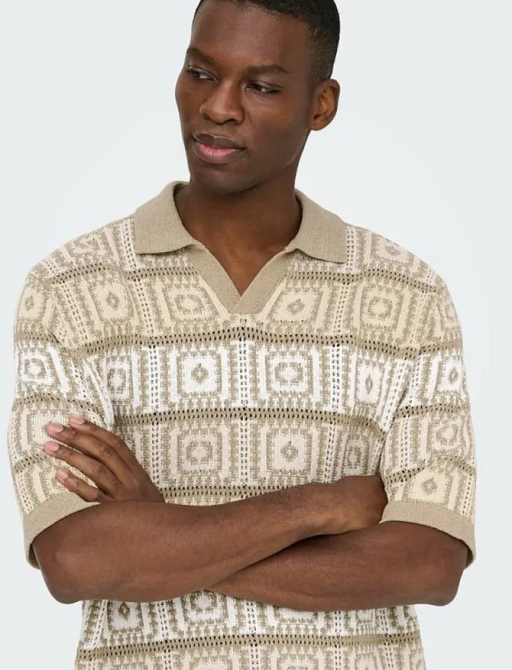 ONLY & SONS Pikéer|ONSBART LIFE RLX 5 SS RESORT KNIT - Kortärmade pikéer