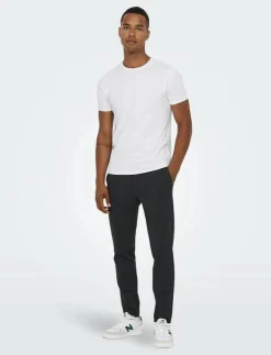 ONLY & SONS ONSBASIC SLIM O-NECK 2-PACK NOOS - Kortärmad t-shirt| T-Shirts