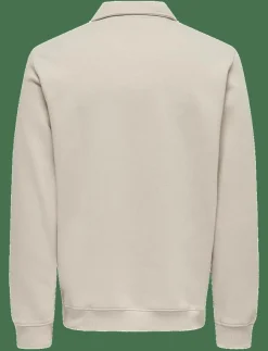 ONLY & SONS Pikéer|Sweatshirts & Huvtröjor|ONSCERES 1/4 ZIP SWEAT POLO - Långärmade pikéer