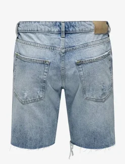 ONLY & SONS Shorts|ONSEDGE LBD DESTROY 4981 TAI DNM SHORTS - Jeansshorts