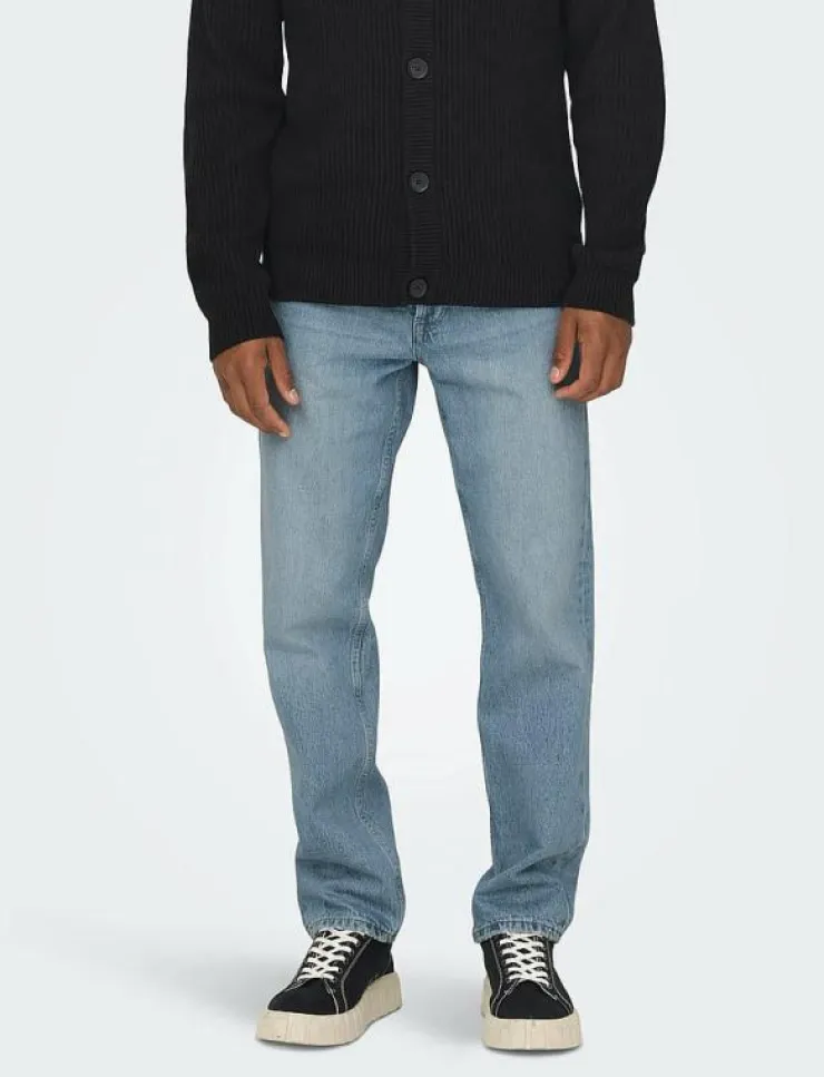 ONLY & SONS ONSEDGE STRAIGHT LB 6986 TAI DNM NOOS - Relaxed jeans| Kläder|Denim Kläder