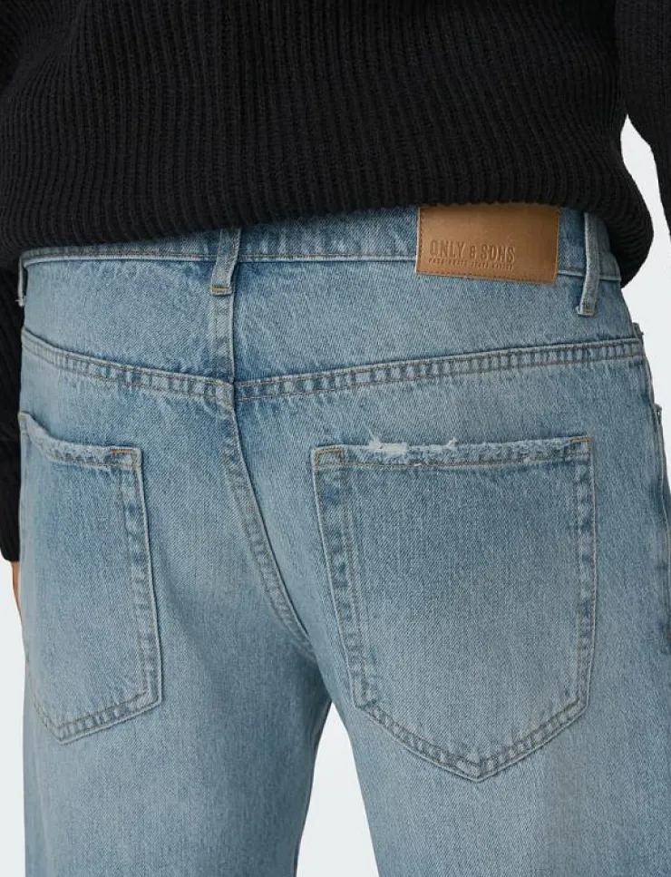 ONLY & SONS ONSEDGE STRAIGHT LB 6986 TAI DNM NOOS - Relaxed jeans| Kläder|Denim Kläder