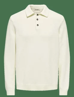 ONLY & SONS Stickat|ONSHOPE RLX LS POLO KNIT LIFE - Stickade pikéer