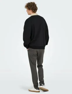 ONLY & SONS Pikéer|ONSJEFFREY VTG LS RUGBY SOLID POLO - Långärmade pikéer