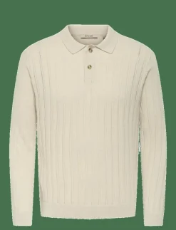 ONLY & SONS Stickat|ONSKENT LIFE REG 12 LS POLO KNIT - Stickade pikéer