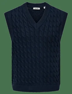 ONLY & SONS Stickat|ONSKICKER LIFE RLX 3 CABLE VEST KNIT - Stickade västar
