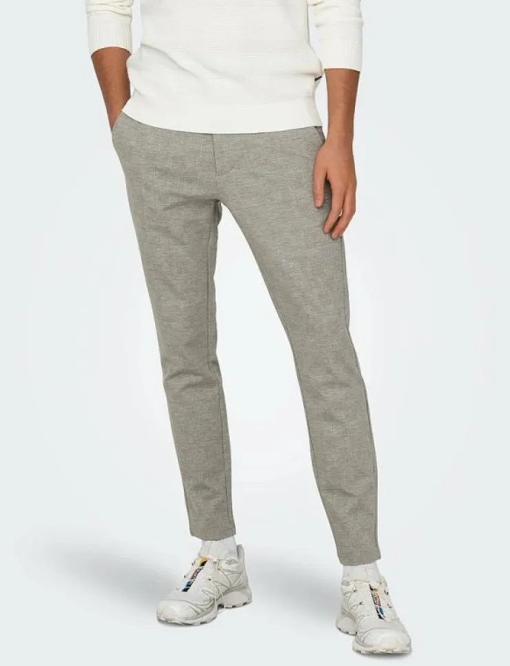 ONLY & SONS ONSMARK SLIM CHECK 020919 PANT NOOS - Chinos| Kläder|Byxor