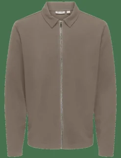 ONLY & SONS ONSNEWKODYL REG ZIP SWEAT VD - Sweatshirts| Kläder|Sweatshirts & Huvtröjor