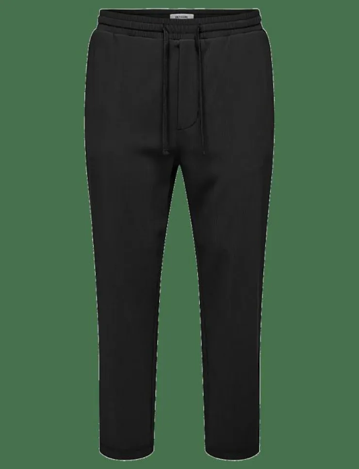 ONLY & SONS ONSPLI PLISSE CROPPED DILO PANT - Tapered jeans| Kläder|Denim Kläder