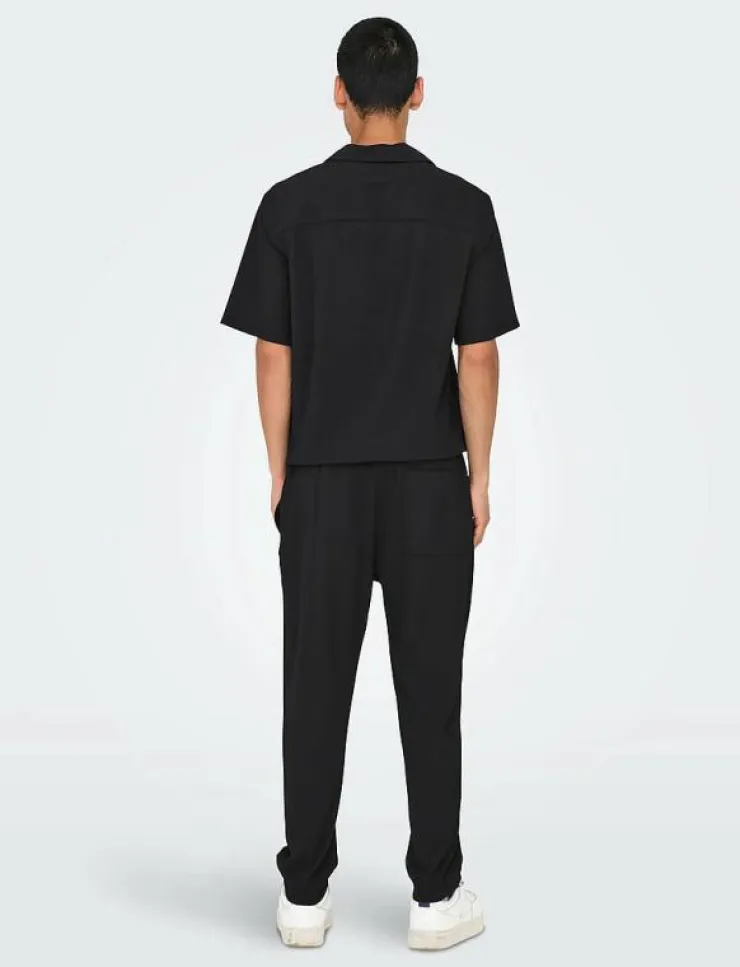 ONLY & SONS ONSPLI PLISSE CROPPED DILO PANT - Tapered jeans| Kläder|Denim Kläder