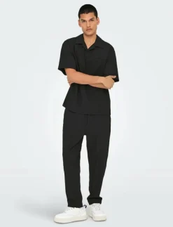 ONLY & SONS ONSPLI PLISSE CROPPED DILO PANT - Tapered jeans| Kläder|Denim Kläder