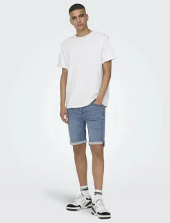 ONLY & SONS Shorts|ONSPLY JOG MB 8584 PIM DNM SHORTS NOOS - Jeansshorts