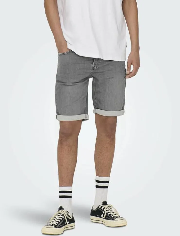 ONLY & SONS ONSPLY JOG MG 8583 PIM DNM SHORTS NOOS - Jeansshorts| Shorts