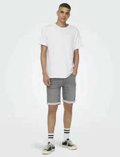 ONLY & SONS ONSPLY JOG MG 8583 PIM DNM SHORTS NOOS - Jeansshorts| Shorts