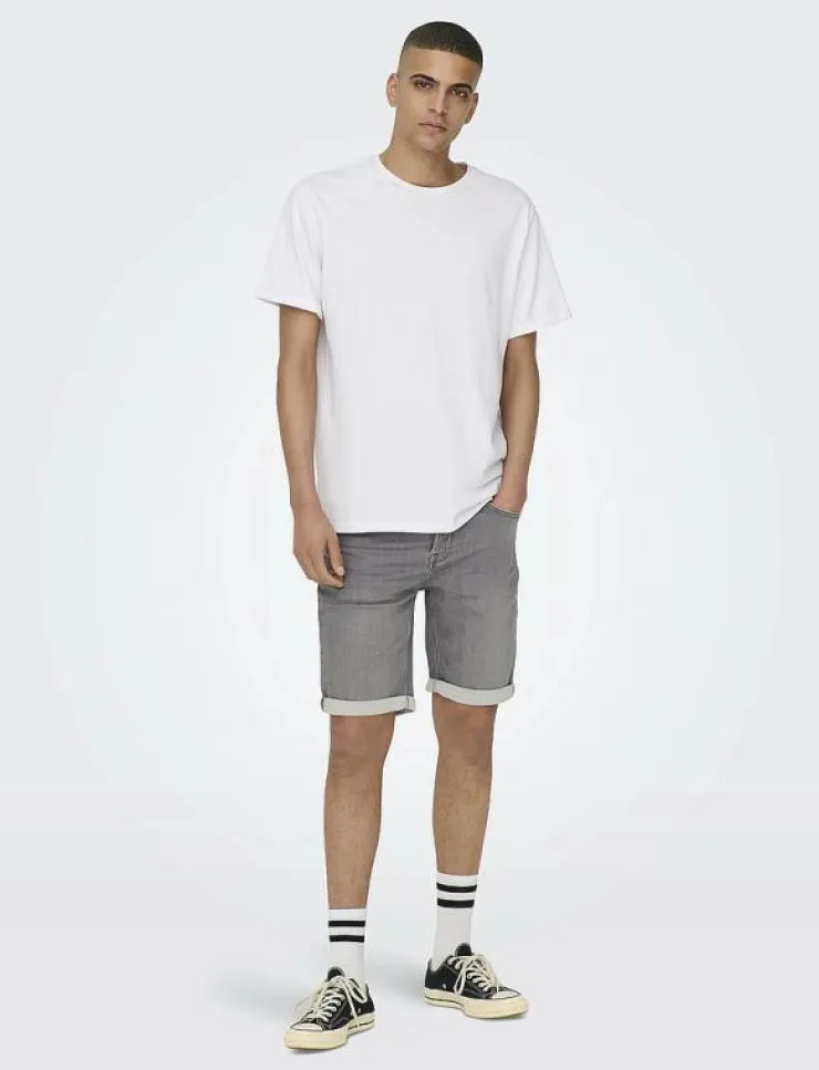 ONLY & SONS ONSPLY JOG MG 8583 PIM DNM SHORTS NOOS - Jeansshorts| Shorts