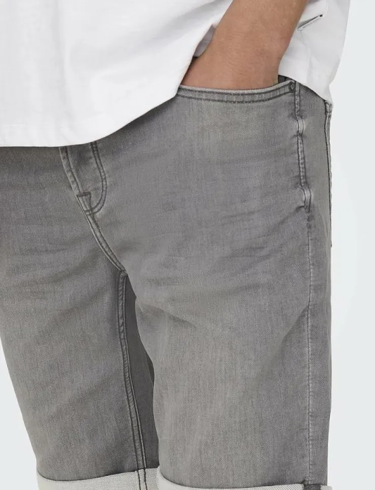 ONLY & SONS ONSPLY JOG MG 8583 PIM DNM SHORTS NOOS - Jeansshorts| Shorts