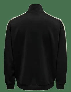 ONLY & SONS Sweatshirts & Huvtröjor|ONSRIBER RLX LS ZIP STRIPE TRACK SWEAT - Sweatshirts