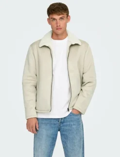 ONLY & SONS ONSROYCE SHEARLING JACKET OTW - Tunna jackor| Jackor & Rockar