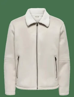 ONLY & SONS ONSROYCE SHEARLING JACKET OTW - Tunna jackor| Jackor & Rockar