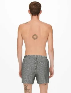 ONLY & SONS Badkläder|ONSTED STRIPE SEERSUCKER SWIM NOOS - Badbyxor