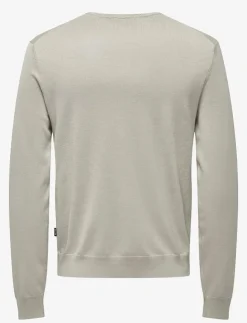 ONLY & SONS Kläder|ONSWYLER LIFE REG 14 LS CREW KNIT NOOS - Rundhalsad