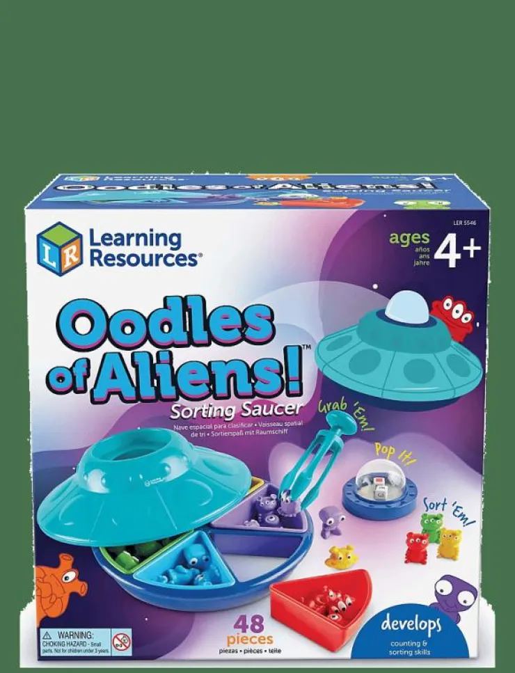 Learning Resources Oodles of Aliens!™ Sorting Saucer - Plocklådor|Barn Motorikleksaker