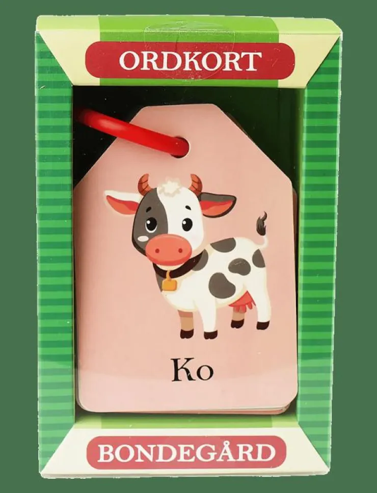 Barn Barbo Toys Barnböcker|Ordkort - På Bondegården (DK) - Pedagogisk barnbok