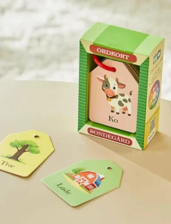 Barn Barbo Toys Barnböcker|Ordkort - På Bondegården (DK) - Pedagogisk barnbok