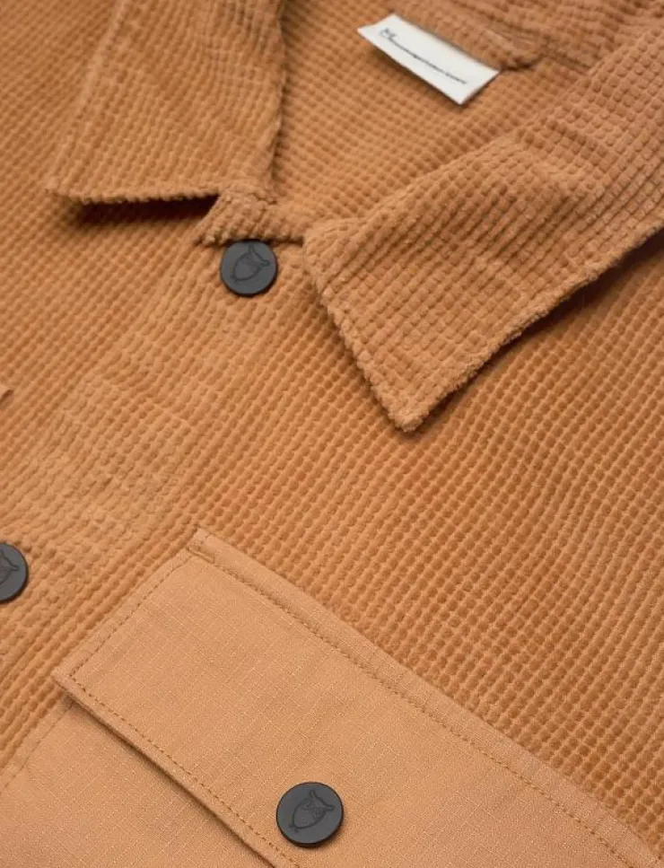 Knowledge Cotton Apparel Organic Cotton Corduroy Overshirt G - Manchesterskjortor| Overshirts
