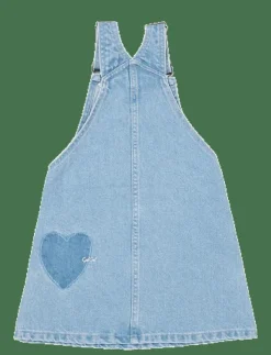 Barn Copenhagen Colors Klänningar & Kjolar|ORGANIC DENIM SPENCER DRESS W HEART - Ärmlösa vardagsklänningar