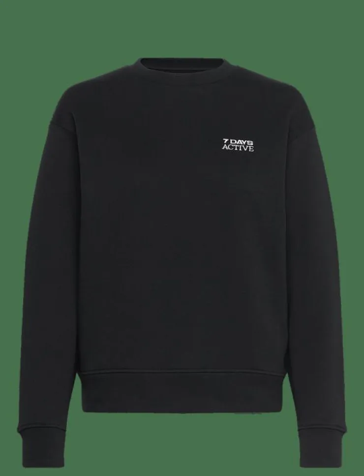 Kvinnor 7 DAYS Active Sweatshirts|Organic Fitted Crewneck - Sweatshirts