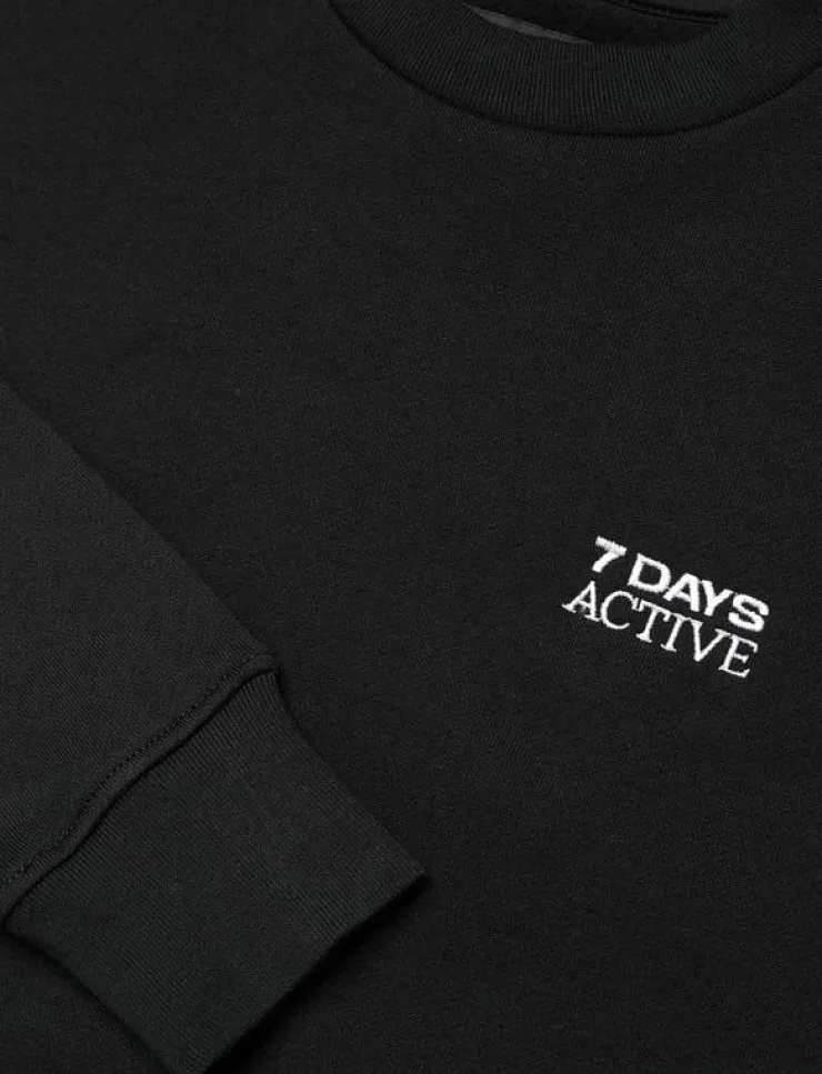 Kvinnor 7 DAYS Active Sweatshirts|Organic Fitted Crewneck - Sweatshirts
