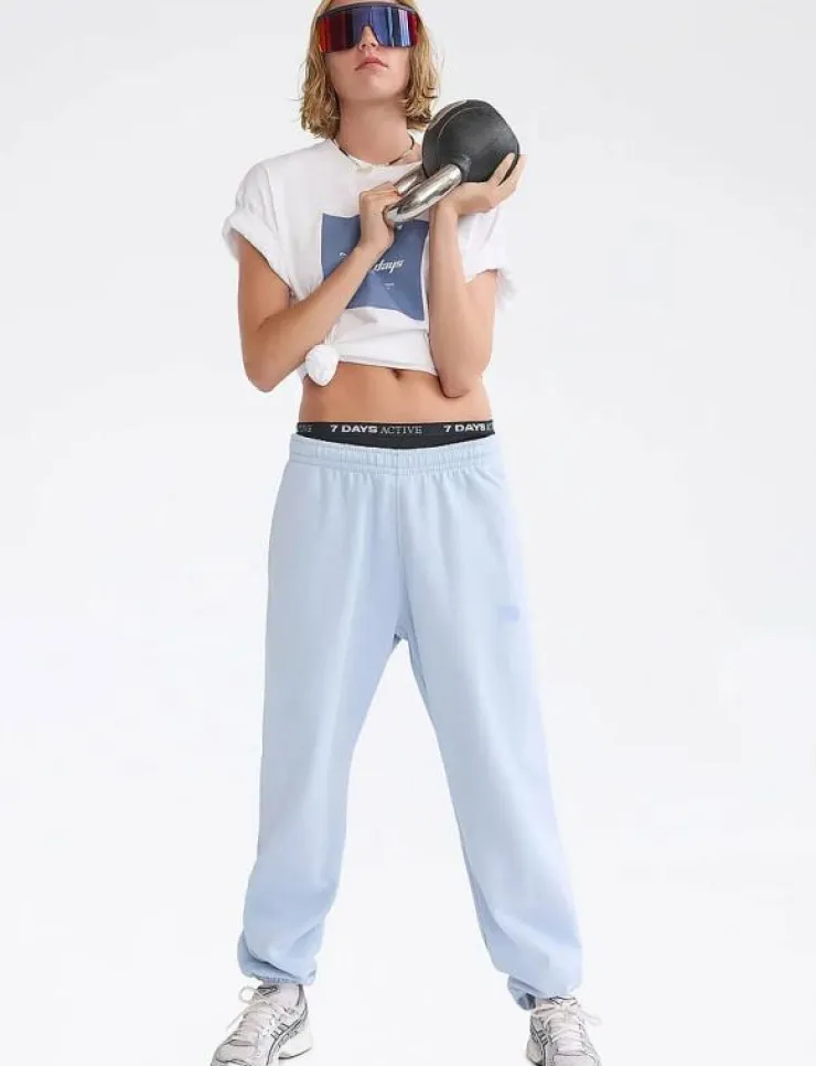 Kvinnor 7 DAYS Active Byxor|Mjukisbyxor|Organic Fitted Sweatpants - Sweatpants