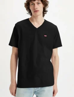 Levi's® T-Shirts|ORIGINAL HM VNECK MINERAL BLAC - Kortärmad t-shirt