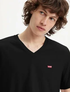 Levi's® T-Shirts|ORIGINAL HM VNECK MINERAL BLAC - Kortärmad t-shirt