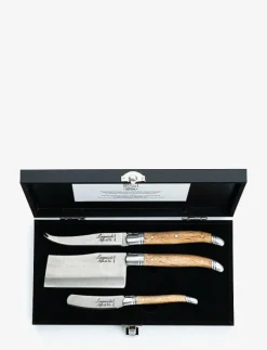 Laguiole Style de Vie Bestick|Ostknivar Laguiole 3-Set - Ostknivar