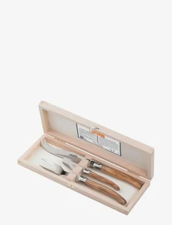 Jean Dubost Bestick|Ostset Laguiole 3 pcs Set - Ostknivar