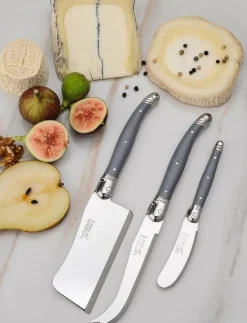 Jean Dubost Bestick|Ostset Laguiole 3 pcs set - Ostknivar