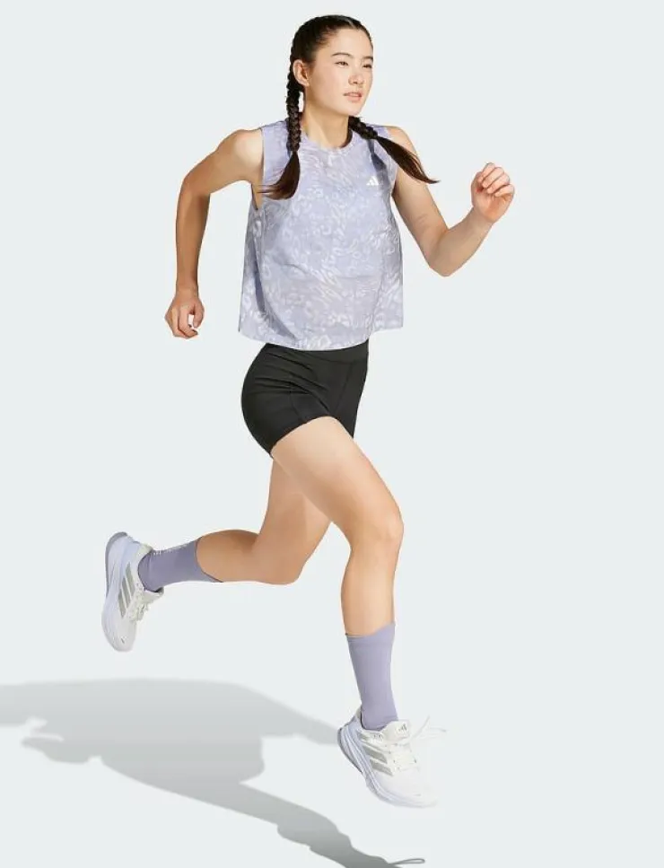 Kvinnor adidas Performance Toppar & T-Shirts|OTR E AOP T W - Linnen