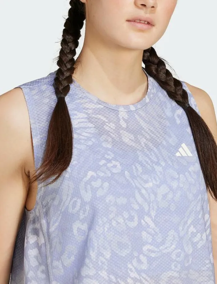 Kvinnor adidas Performance Toppar & T-Shirts|OTR E AOP T W - Linnen