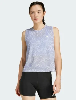 Kvinnor adidas Performance Toppar & T-Shirts|OTR E AOP T W - Linnen